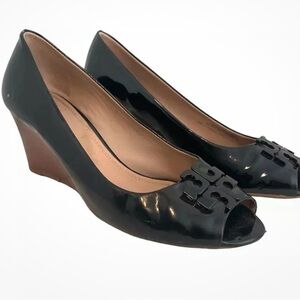 Tory Burch Patent Leather Wedges
